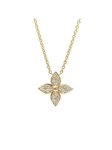 Louis Vuitton Louis Vuitton Star Blossom Diamond Necklace Pink Gold (18K) Diamond Women,Men Fashion Pendant Necklace (Pink Gold) (view 1)