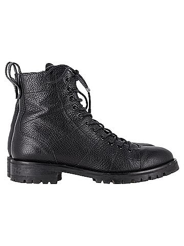 Jimmy Choo Jimmy Choo Cruz Lace-Up Ankle Boots in Black Leather (view 1)