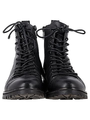Jimmy Choo Jimmy Choo Cruz Lace-Up Ankle Boots in Black Leather (view 2)
