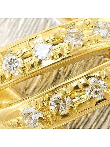 Unbranded PT900 Platinum 18K Yellow Gold Ring with 0.07ct Diamond, Total Weight Approx. 4.8g, Jewelry (view 2)