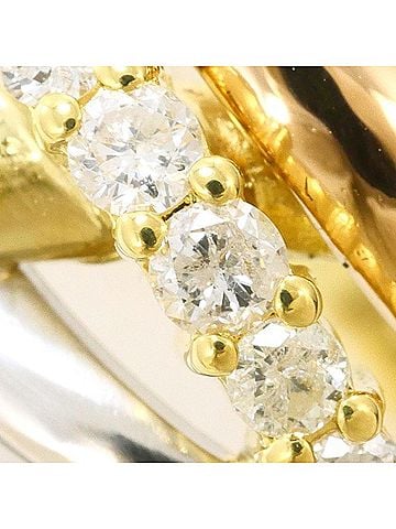 Unbranded PT900 Platinum 18K Yellow Gold Ring with 0.30 Carat Diamond, Total Weight Approx. 5.7g, Jewelry (view 2)
