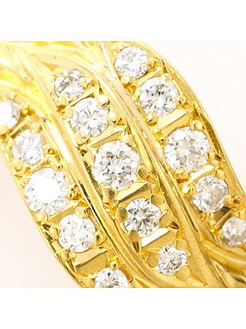 Unbranded 18K (18-karat) Yellow Gold Ring with 0.26ct Diamond, Total Weight Approx. 4.0g, Jewelry (view 2)