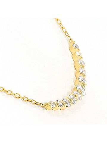 Unbranded 18K (18-karat) Yellow Gold Necklace with 0.50ct Diamond, Total Weight 2.2g, 48cm Length, Jewelry (view 2)