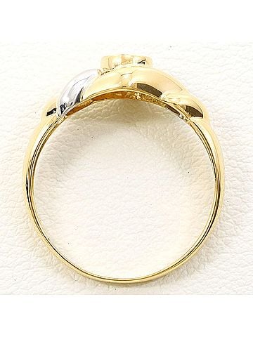 Unbranded PT900 Platinum 18K Yellow Gold Ring with 0.14 ct Diamond, Total Weight 2.6g, Jewelry (view 2)