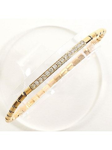 Unbranded 18K (18-karat gold) Pink Gold Bracelet with 0.30 ct Diamonds, Total Weight 4.5g, 17cm, Jewelry (view 1)