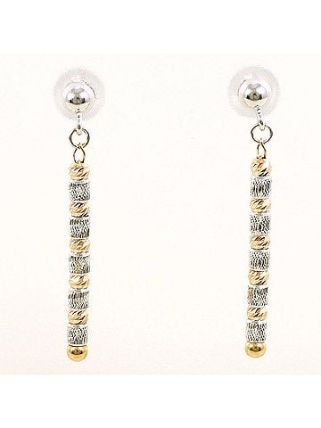 Unbranded 18K (18-karat) Yellow Gold Earrings, Total Weight 0.9g, Jewelry (view 1)