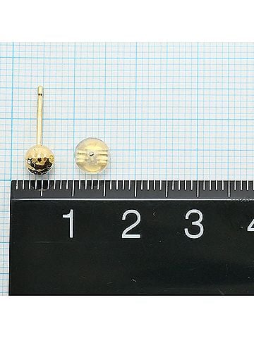 Unbranded 18K (18-karat) Yellow Gold Earrings, Total Weight 0.7g, Jewelry (view 2)