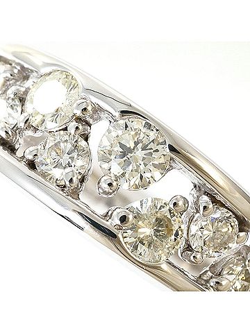 Unbranded 18K (18-karat white gold) ring with 0.55ct diamond, total weight 3.6g. Jewelry. (view 2)