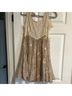 Ryu Floral Tan Ivory Casual Dress Size S - photo 3