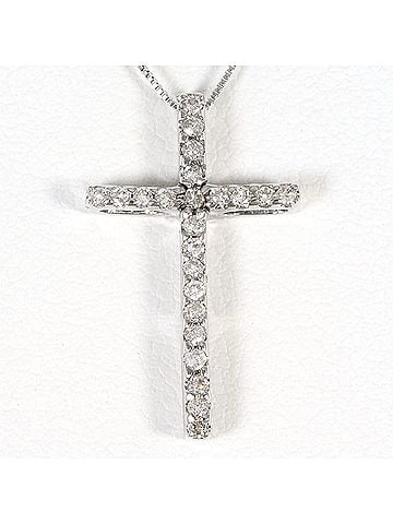 Unbranded 18K (18-karat white gold) necklace with 0.15ct diamond, total weight 1.9g, 39cm length. Jewelry. (view 1)