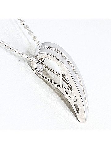 Unbranded 18K (18-karat white gold) necklace with 0.1ct diamond, total weight 2.9g, 39cm length. Jewelry. (view 2)