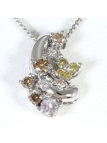 Unbranded 18K (18-karat white gold) necklace with 0.35ct diamond, total weight 4.3g, 38cm length. Jewelry. (view 1)