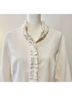 Chico's 100% Polyester Floral Paisley Ivory Blazer Size M - photo 6