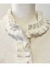 Chico's 100% Polyester Floral Paisley Ivory Blazer Size M - photo 4
