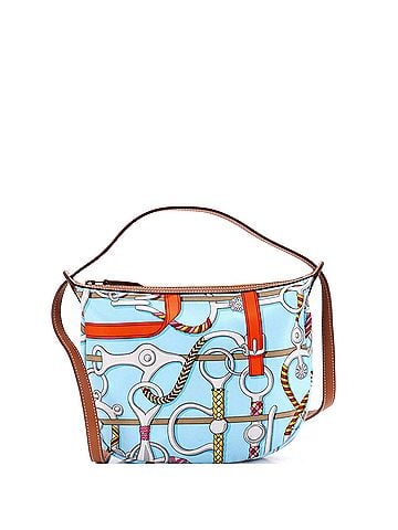 Hermès Sursoie To Go Pouch Printed Silk and Leather (view 1)