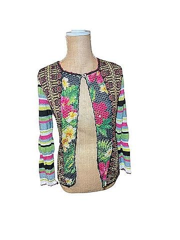 Bazar Christian Lacroix Floral Sequin Knit Cardigan Cardigan (view 1)