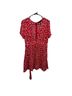 Lulus 100% Rayon 100% Polyester Floral Red White Casual Dress Size XL - photo 1