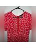 Lulus 100% Rayon 100% Polyester Floral Red White Casual Dress Size XL - photo 5
