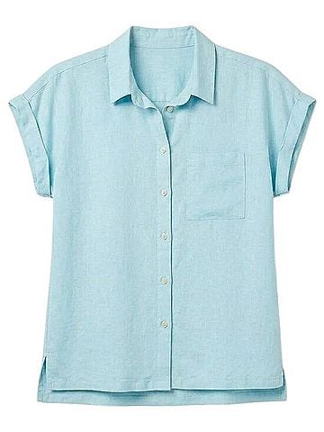 Orvis Linen Top Short Sleeve Button-Down Shirt (view 1)