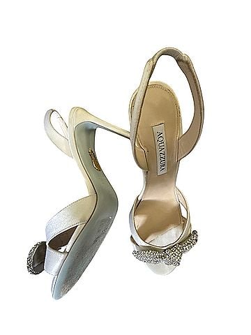 Aquazzura Very Bow Tie Crystal Heels (view 2)