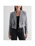 Express Plaid Gray Black Jacket Size M - photo 4