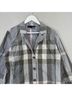 Liv Plaid Gray Multi Color Blazer Size L - photo 5