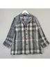 Liv Plaid Gray Multi Color Blazer Size L - photo 4