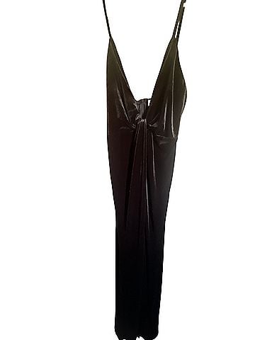 angel biba black dress Angelina Maxi Dress - Black Polka Dot Print