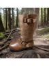 Free People 100% Leather Tan Brown Boots Size 7 - photo 4