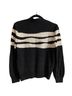 St. John Collection Stripes Black White Pullover Sweater Size S - photo 2