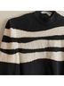 St. John Collection Stripes Black White Pullover Sweater Size S - photo 5
