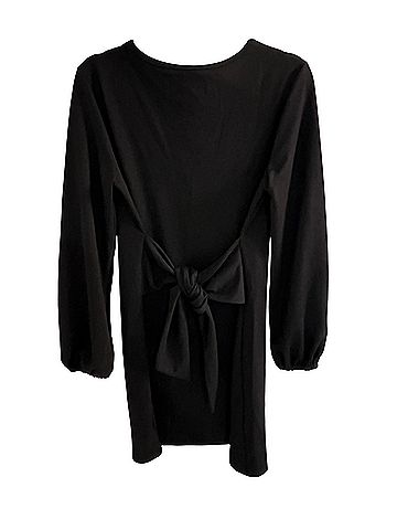 Prettygarden Classic Black Long Sleeve Shift Dress Cocktail Dress (view 2)