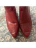 Crown Vintage 100% Leather Red Boots Size 9 1/2 - photo 5