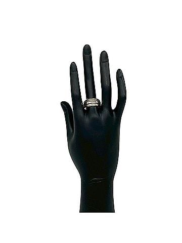 Tiffany & Co. TIFFANY&Co. Tiffany Grooved Double Line Ring, Sterling Silver 925, Silver, Item No. 26949 (view 2)