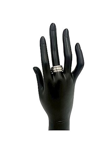 Tiffany & Co. TIFFANY&Co. Tiffany Vintage Grooved Double Line Ring, Sterling Silver 925, 88155 (view 2)