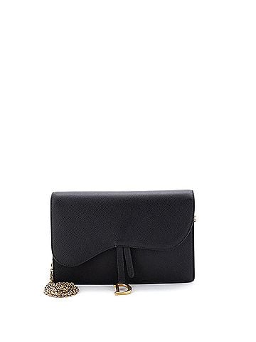 Christian Dior Saddle Chain Clutch Leather (view 1)