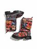 FARM Rio 100% Fabric Print Black Multi Color Boots Size 8 1/2 - photo 3