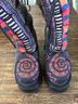 FARM Rio 100% Fabric Print Black Multi Color Boots Size 8 1/2 - photo 11