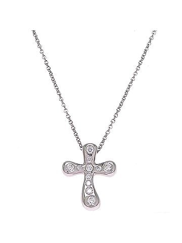 Tiffany & Co. Tiffany & Co. Dots Cross Necklace for Women and Men, Platinum 950 (view 1)