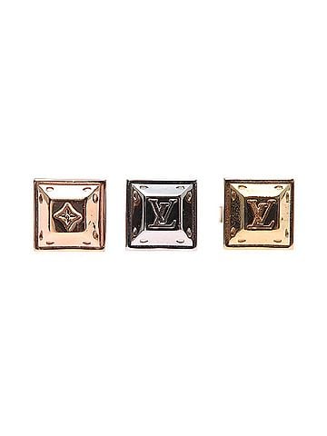 Louis Vuitton Louis Vuitton Bouclé de Rayle Purse Nanogram Tennis Earrings (Gold Plated) - Women's & Men's (view 1)