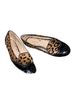 Marchesa Leopard Print Brown Black Flats Size 11 - photo 1