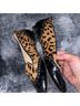 Marchesa Leopard Print Brown Black Flats Size 11 - photo 7