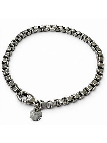 Tiffany & Co. TIFFANY&Co. Tiffany Venetian SV925 Chain Bracelet, Silver, Weight 15.82g, Men's/Women's. (view 1)