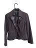Bebe 76% Polyester 22% Viscose 2% Spandex 100% Acetate 43% Wool Stripes Brown Blazer Size 4 - photo 1