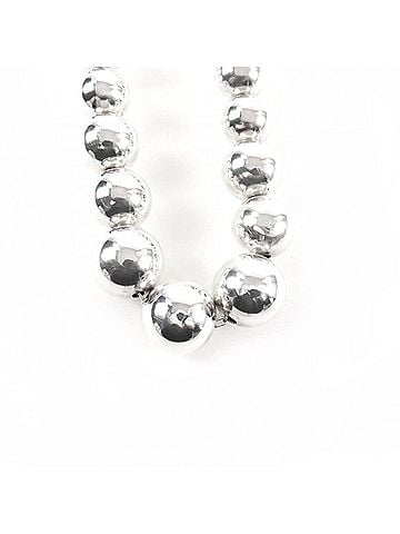 Tiffany & Co. TIFFANY&Co. Tiffany HardWear 925 Graduated Ball Necklace, Silver, Weight 27.4g, Women's (view 2)