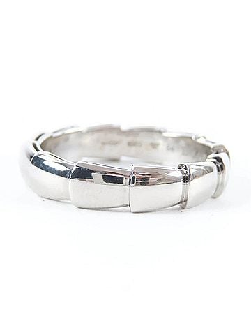 Bvlgari BVLGARI Viper Ring, 18K 750 (WG), Rare Size, Silver, Made in Italy, Weight 8.8g, Men's (view 2)