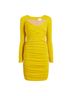 Cinq à Sept Solid Yellow Cocktail Dress Size 4 - photo 1