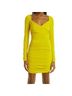 Cinq à Sept Solid Yellow Cocktail Dress Size 4 - photo 10