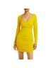 Cinq à Sept Solid Yellow Cocktail Dress Size 4 - photo 9