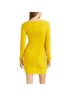 Cinq à Sept Solid Yellow Cocktail Dress Size 4 - photo 2